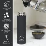Zen Tea Thermos with Infuser - 15oz Black