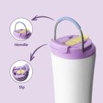 Insulated Stainless Steel Coffee Tumbler with Straw