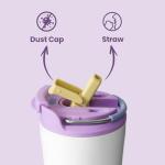 Insulated Stainless Steel Coffee Tumbler with Straw