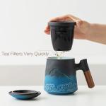 ZENS Loose Leaf Tea Cup with Infuser and Lid