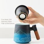 ZENS Loose Leaf Tea Cup with Infuser and Lid