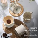 HaWare 14OZ Stoneware Coffee Mugs Set of 4