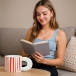 Colorful Coffee Mug with Big Comfortable Handle