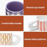 Colorful Coffee Mug with Big Comfortable Handle