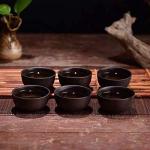 Mini Purple Sand Tea Tasting Cup Set of 6