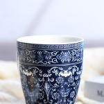 Blue and White Ceramic Coffee and Tea Mug