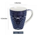 Blue and White Ceramic Coffee and Tea Mug