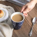 Blue and White Ceramic Coffee and Tea Mug