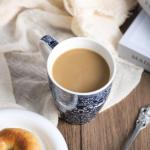 Blue and White Ceramic Coffee and Tea Mug