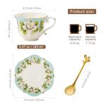 Vintage Country Roses Tea Cup and Saucer Set