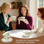 Vintage Country Roses Tea Cup and Saucer Set