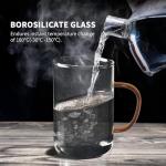 Borosilicate Glass Tea Mug with Infuser and Lid