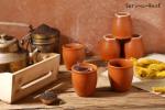 Set of 6 Handmade Ceramic Kulhad Tea Cups