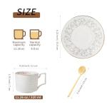 Vintage Rose Porcelain Tea Cup and Saucer Set