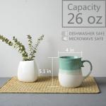Bosmarlin 26 Oz Oversized Ceramic Mug - Mint Green