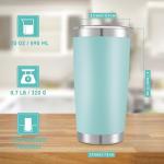 Turquoise 20 oz Insulated Stainless Steel Tumbler