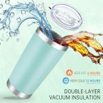 Turquoise 20 oz Insulated Stainless Steel Tumbler