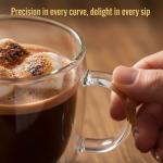 Double Walled Glass Coffee Cups - Set of 4