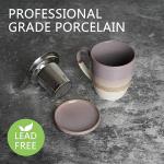 Bosmarlin 16 Oz Ceramic Tea Cup with Infuser