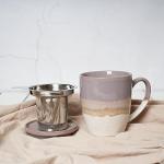 Bosmarlin 16 Oz Ceramic Tea Cup with Infuser