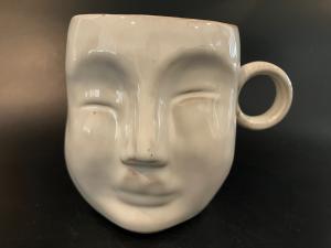 Bloomingville Cream Face Mug with Reactive Glaze