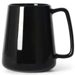 Large Black Ceramic Coffee Mug with Big Handle