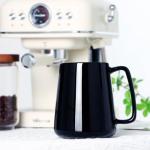 Large Black Ceramic Coffee Mug with Big Handle