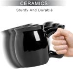 ISTOOLL Black Ceramic Coffee Mug for Dad