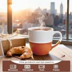 Western Style 12oz Ceramic Coffee Mug with Handle