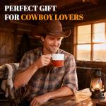 Western Style 12oz Ceramic Coffee Mug with Handle