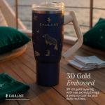 Midnight Blue 40oz Insulated Tumbler with Straw
