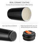 Insulated 14oz Stainless Steel Coffee Mug with Straw