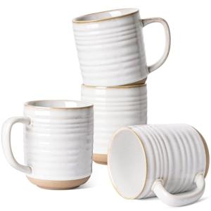 18 oz Ceramic Coffee Mug Set - 4 Pack