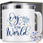 Oy To The World 14oz Insulated Coffee Mug