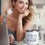 Oy To The World 14oz Insulated Coffee Mug