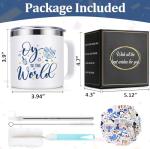 Oy To The World 14oz Insulated Coffee Mug