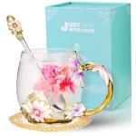 Birthday and Holiday Gifts Glass Coffee Mug Set