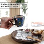 Set of 2 Stackable Espresso Cups - Green/Blue