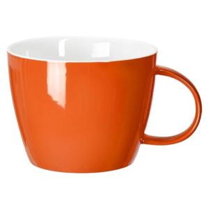 Oversized Minimalist Orange Ceramic Coffee Mug