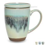 Bosmarlin 13.5 oz Ceramic Tea Cup with Infuser