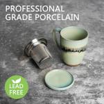 Bosmarlin 13.5 oz Ceramic Tea Cup with Infuser