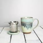 Bosmarlin 13.5 oz Ceramic Tea Cup with Infuser