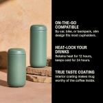 Fellow 16 oz Vacuum-Insulated Travel Mug - Smoke Green