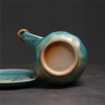 10oz Vintage Japanese Ceramic Cappuccino Cup with Saucer