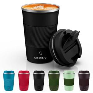 MOMSIV 12oz Insulated Travel Coffee Mug