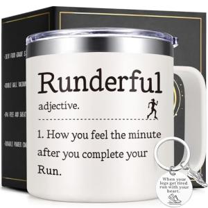 Insulated 14oz Coffee Mug for Runners