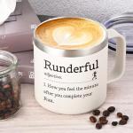 Insulated 14oz Coffee Mug for Runners