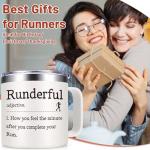 Insulated 14oz Coffee Mug for Runners
