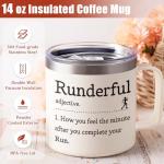 Insulated 14oz Coffee Mug for Runners