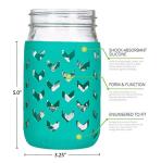 Silicone Mason Jar Sleeve for 32oz Jars